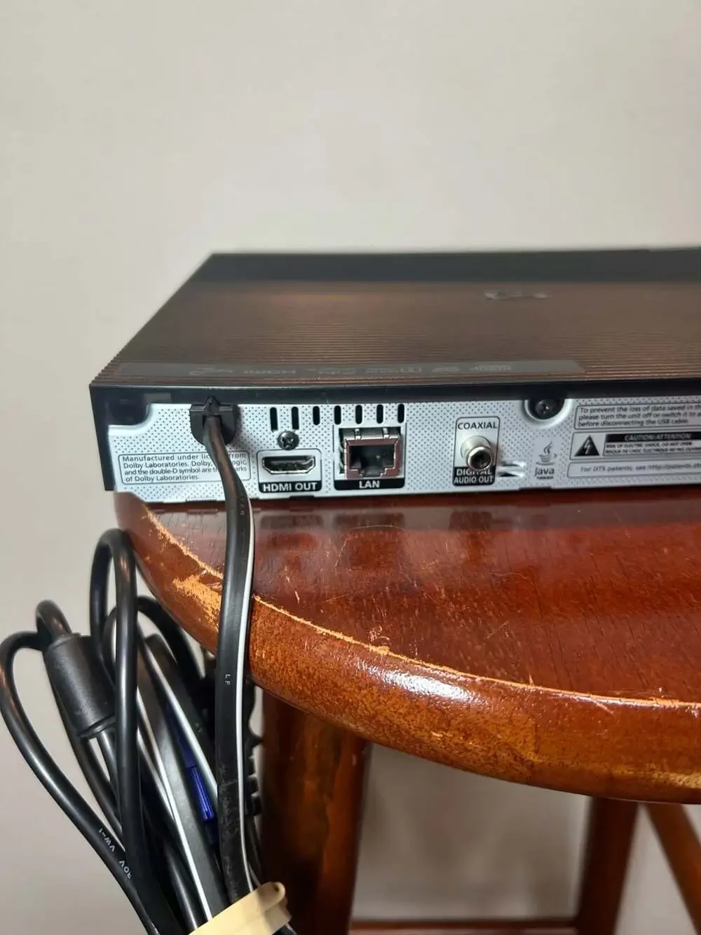 Samsung BD-J5100 Blu-ray Disc Player - NO REMOTE - Tested Works
